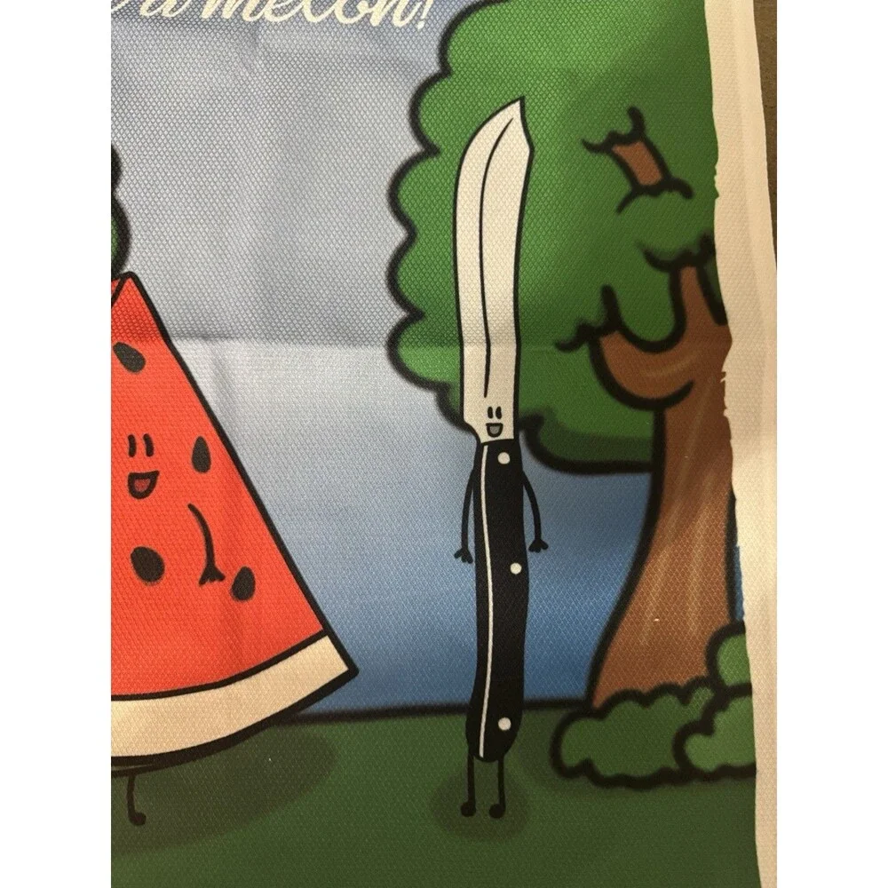 Cutco dish towel knives advertising promotional hang loop You’re One In A Melon